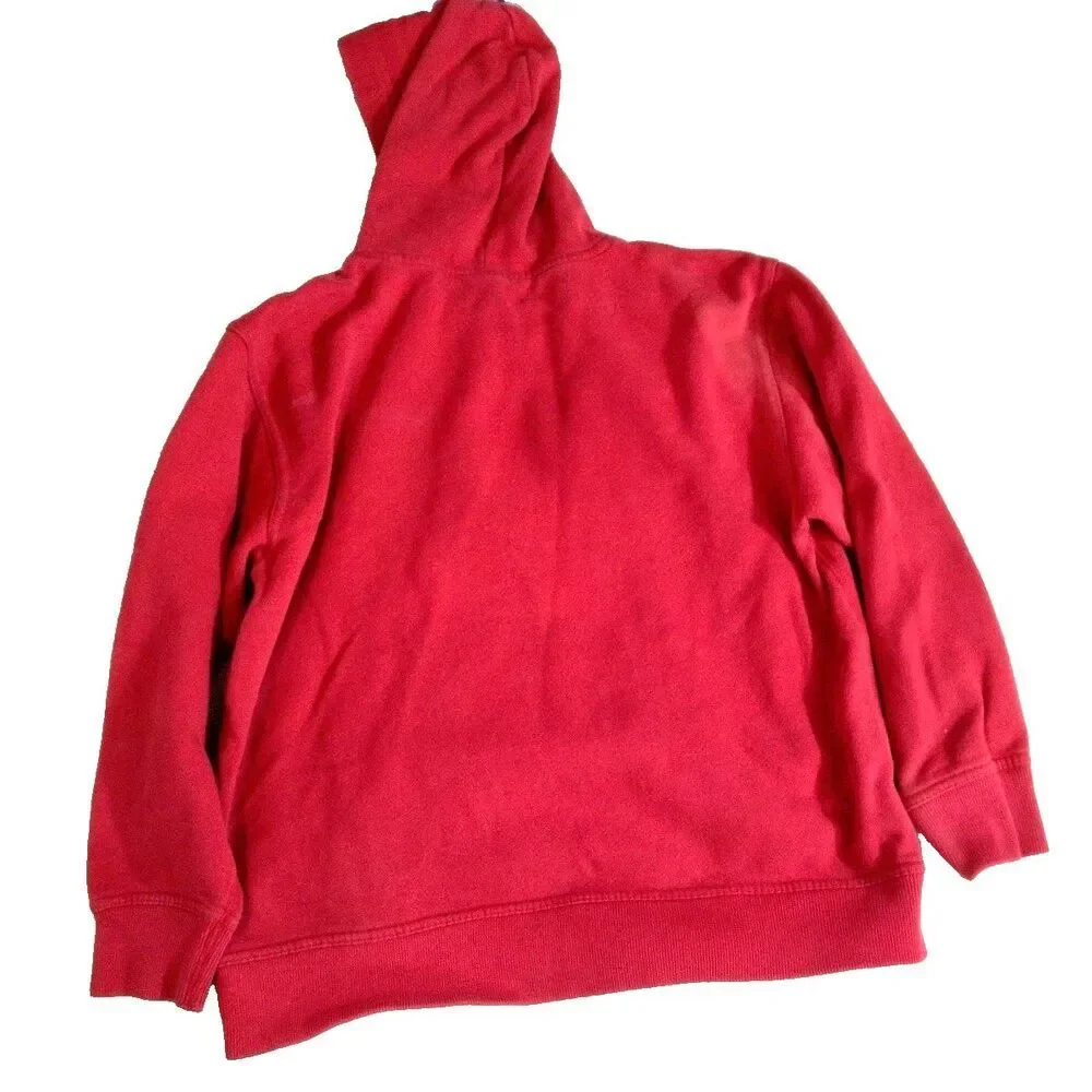 Gap Youth Hooded Sweatshirt Red Pass Through Pocket Hoodie